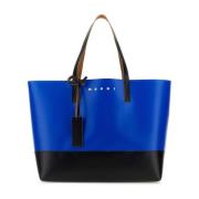 Stijlvolle Two-tone PVC Shopping Bag Marni , Blue , Heren