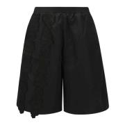 Stijlvolle Taffeta Shorts met Elastiek Cecilie Bahnsen , Black , Dames