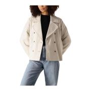 Korte jas voor vrouwen Object , Beige , Dames