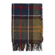 Tartan Boucle Sjaal Klassieke Stijl Barbour , Multicolor , Dames