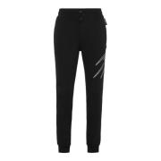 Joggingbroek van katoen zwart Plein Sport , Black , Heren