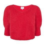 Alpaca Pullover in Lipstick Red American Dreams , Red , Dames