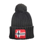 Zwarte Wintermuts Acryl Wolmix Napapijri , Black , Heren