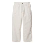 Wide Trousers Carhartt Wip , White , Heren