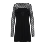 Zwart Zilveren Elegante Jurk Givenchy , Black , Dames