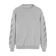 Stijlvolle Gebreide Top Off White , Gray , Dames