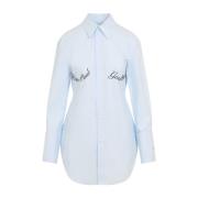 Babyblue Shirt met Stijl Jean Paul Gaultier , Blue , Dames