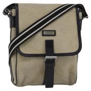 Pre-owned Canvas shoulder-bags Burberry Vintage , Beige , Dames