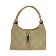 Pre-owned Canvas gucci-bags Gucci Vintage , Beige , Dames