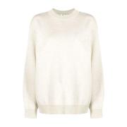 Stijlvolle Gebreide Top Off White , Beige , Dames