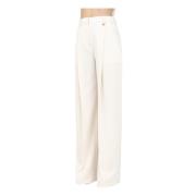 Elegante witte broek lente zomer Elisabetta Franchi , Beige , Dames