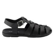 Zwarte visserssandalen van rubber Prada , Black , Heren