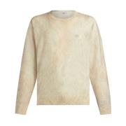 Beige Paisley Sweater Aw24 Etro , Beige , Heren