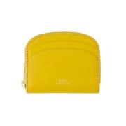 Leather wallets A.p.c. , Yellow , Dames