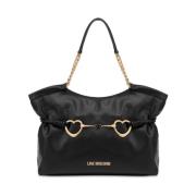 Zwarte schoudertas voor vrouwen Love Moschino , Black , Dames