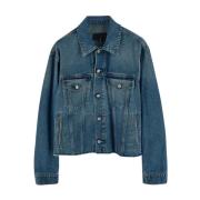 Katoenen Denim Jack MM6 Maison Margiela , Blue , Heren