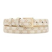 Monogram patroon riem Kazar , White , Dames