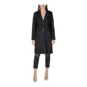 Zwart Polyester Jas en Jas Vero Moda , Black , Dames