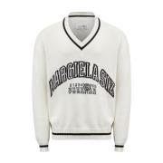 Bianco Sweater Ss25 MM6 Maison Margiela , White , Heren