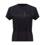 Zwarte T-shirts en Polos MM6 Maison Margiela , Black , Dames