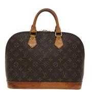 Pre-owned Canvas handbags Louis Vuitton Vintage , Brown , Dames