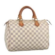 Pre-owned Fabric louis-vuitton-bags Louis Vuitton Vintage , White , Da...