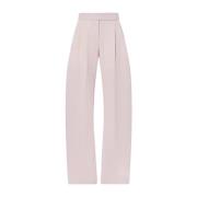 Roze Wolmix Getailleerde Broek The Attico , Pink , Dames