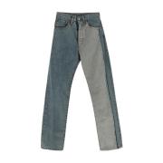 Wijde Pijp Katoenen Jeans MM6 Maison Margiela , Gray , Heren