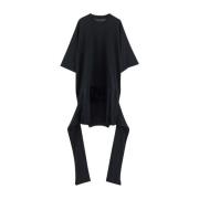 Katoenen jurk in MM6-stijl MM6 Maison Margiela , Black , Dames