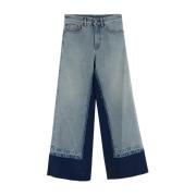 Wijde Pijp Katoenen Jeans MM6 Maison Margiela , Blue , Dames