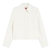 Bianco Madison Elegante Witte Jurk Max Mara Studio , White , Dames