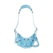 Leather crossbody-bags Balenciaga , Blue , Dames