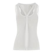 Witte Tanktop Pima Katoen Modal Helmut Lang , White , Dames