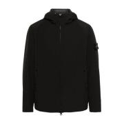 Zwarte Parka voor Mannen Stone Island , Black , Heren