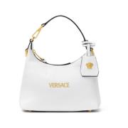 Elegante Schoudertas in Wit en Goud Versace , White , Dames