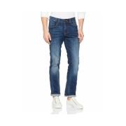 Straight Leg Jeans Blauw 5-Pocket Houston Camel Active , Blue , Heren