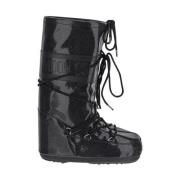 Glitter Icon Schoen van synthetische stof Moon Boot , Black , Heren