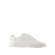 Wit/Goud Contrast Sneakers - Leer Axel Arigato , White , Dames