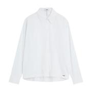 Minimalistische Blouse met Kent Kraag Cinque , White , Dames