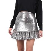 Zilveren Mini Rok 22Ajju326P00309 - 36 Paco Rabanne , Gray , Dames