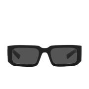 Donkere Square-Frame Zonnebril Prada , Black , Dames