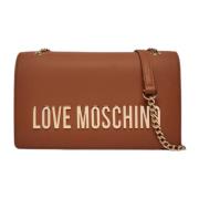 Stijlvolle schoudertas voor vrouwen Love Moschino , Brown , Dames