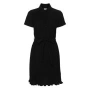 Zwarte Casual Midi Jurk Dkny , Black , Dames