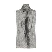 Stijlvolle Top met Uniek Ontwerp Dolce & Gabbana , Gray , Dames