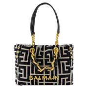 Cotton shoulder-bags Balmain , Black , Dames