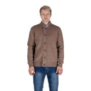 Wollen ritsvest met knopen Aquascutum , Brown , Heren