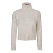 Comfortabele Turtle Neck Sweater Hinnominate , Beige , Dames