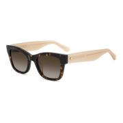 Havana Brown Shaded Zonnebril Kate Spade , Brown , Dames