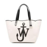 Beige Tas met Striksluiting JW Anderson , White , Dames