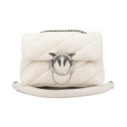 Gewatteerde Love Birds Mini Tas Pinko , White , Dames